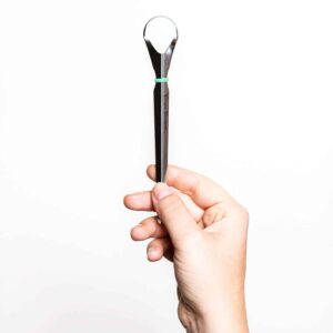 Tongue Sweeper Model P Medical Grade, Dishwasher Safe, Stainless Steel Tongue Cleaner, Reduce Bad Breath and Improve Taste, Preferred by Leading Denta - Image 9