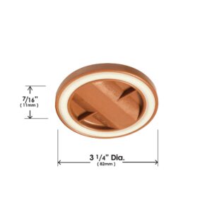 Slipstick CB840 3-1/4 Inch Bed Roller / Furniture Wheel Gripper Caster Cups (Set of 4) Caramel Color,Large - Image 6