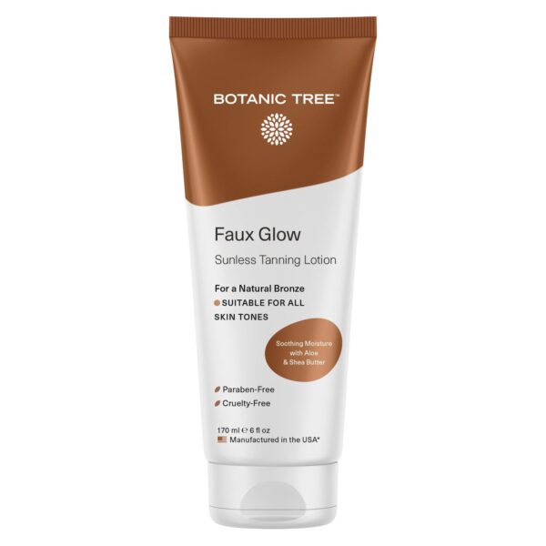 Botanic Tree Self Tanner - Sunless Tanner for Natural-Looking Fake Tan-Herbal Self Tanning Lotion for Flawless Bronzer Skin-Instant Face and Body Tann