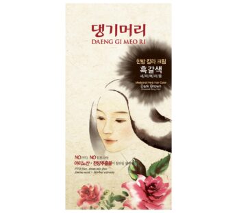 Daeng Gi Meo Ri ? Korean Herbal Hair Dye Color Cream [Dark Brown] – PPD-Free Gray Coverage, Hair Protection, High-Keratin Formula, 8.47 Oz