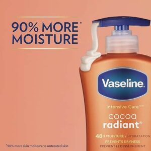 Vaseline Intensive Care Body Lotion for Dry Skin Cocoa Radiant Lotion Made with Ultra-Hydrating Lipids and Pure Cocoa Butter for a Long-Lasting, Radia - Image 5