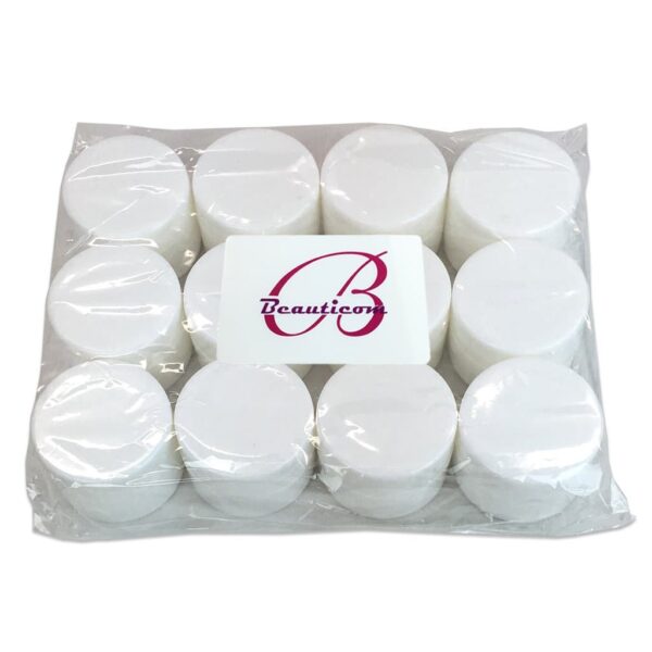 Beauticom 24 Pieces 7G/7ML (0.25oz) WHITE Sturdy Thick Double Wall Plastic Container Jar with Foam Lined Lid for Scrubs, Oils, Salves, Creams, Lotions - Image 7