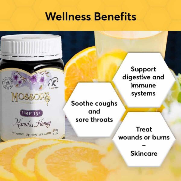 PRI Mossop?s Manuka Honey UMF 15+, MGO 514+ 1.1lb New Zealand Raw Monofloral Manuka Honey - Image 4