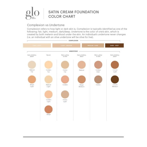 Glo Skin Beauty Satin Cream Foundation Makeup for Face, Cocoa Light - Full Coverage, Semi Matte Finish, Conceal Blemishes & Even Skin Tone - Image 4
