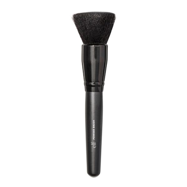 e.l.f. Powder Brush, Versatile Makeup Brush For Powder Or Blush, Creates A Sculpted Look, Made With Synthetic Bristles, Vegan & Cruelty-Free