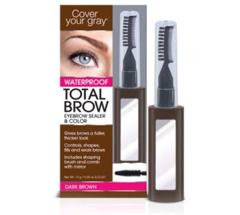 Cover Your Gray Total Brow Eyebrow Sealer and Color – Dark Brown