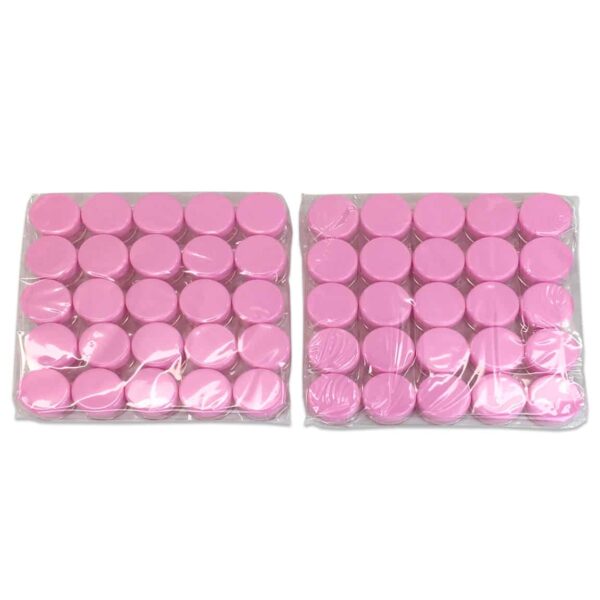 Beauticom 5G/5ML Clear Plastic Cosmetic Container Jars with PINK Lids, 50 Pcs - Image 6