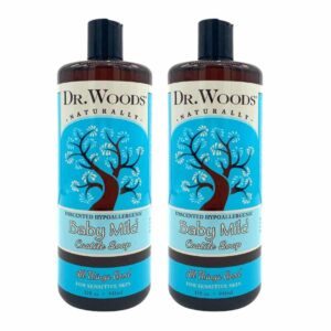 Dr. Woods Unscented Baby Mild Liquid Castile Soap, 32 Ounce (Pack of 2) - Image 1