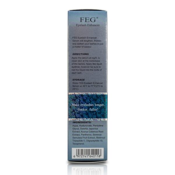 FEG Eyelash Rapid Eye Lash Growth Serum | For Lash and Brow | Creates Longer & Darker Eyelashes | Eyelash Enhancing Serum to Help Lengthen, Thicken an - Image 9