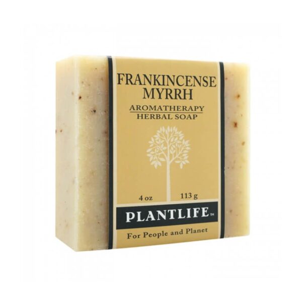 Plantlife Frankincense Myrrh Bar Soap - Moisturizing and Soothing Soap for Your Skin - Hand Crafted Using Plant-Based Ingredients - Made in California