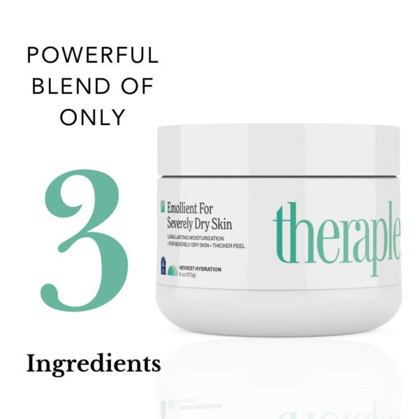 THERAPLEX Emollient Cream for Dry Skin - No Parabens or Preservatives, Noncomedogenic, Fragrance-free, Dermatologist Recommended - Long-lasting Moistu - Image 7