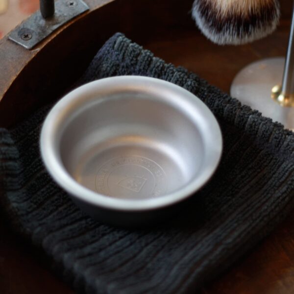 Vikings Blade Luxury Shaving Soap Bowl, Sandblasted Steel for Fast, Thick Lather, Unbreakable, Tactile Texture, Great for Standard Sized Pucks & Soaps - Image 2