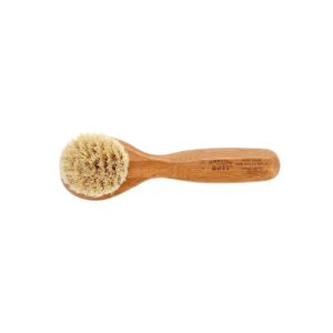 Facial Cleansing Brush - Natural Bristle Wood Handle - Image 2