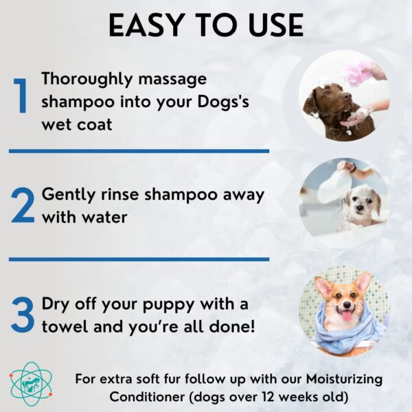 PET CARE Sciences 16 floz 5 in 1 Dog Shampoo for Itchy Skin - Sensitive Skin Dog Shampoo for Smelly Dogs - Dog Shampoos & Conditioners - Made in The U - Image 3