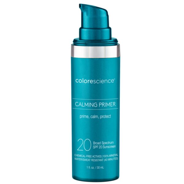 Colorescience Calming Perfector Face Primer, Water Resistant Mineral Sunscreen, Broad Spectrum 20 SPF UV Skin Protection, 1 Fl oz - Image 2