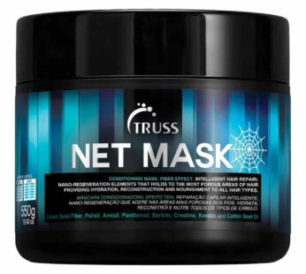 TRUSS Net Hair Mask – Deep Conditioning Treatment + Hair Repair Mask for Curly Hair – Detangle + Hydrate Curls while Soothing Damage – Anti Frizz + Hu