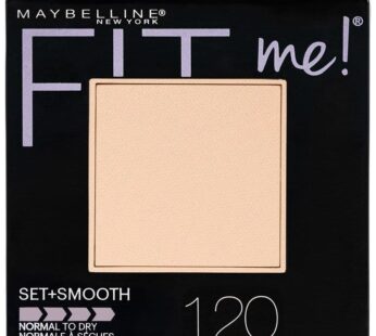 Maybelline New York Fit Me! Powder, 120 Classic Ivory, 0.3 Ounce