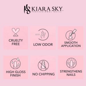 Kiara Sky Professional Nails LED UV Soak Off Gel Polish - G407 Pink Slippers - Classic Pink - Image 8