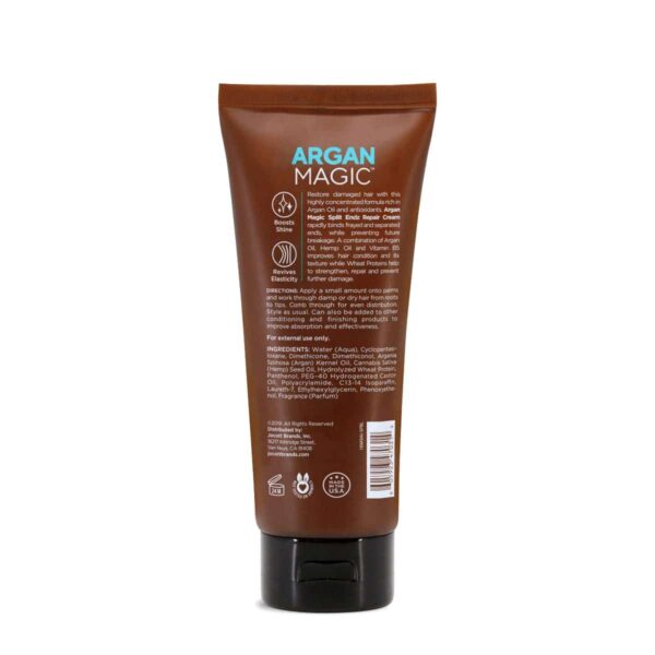Argan Magic Split Endz Cream - Instantly Binds Frayed and Separated Ends While Preventing Future Breakage | Controls Frizz | Made in USA, Paraben Free - Image 2