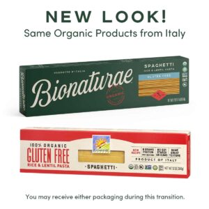 Bionaturae Spaghetti Pasta Noodles - Gluten Free Spaghetti Pasta, Rice & Lentil Pasta, Kosher, High Protein, Non-GMO, USDA Certified, Gluten Free Spag - Image 2