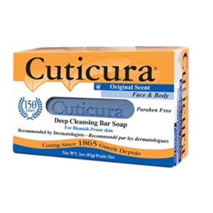 Cuticura Deep Cleansing Face and Body Soap, ORIGINAL ? Deep Cleansing Bar Soap for Blemish-Prone Skin 3 oz (Pack of 6) - Image 2