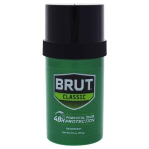 Brut Deodorant Stick, 2.25 Ounces, 6 Pack, Fresh Scent, Odor and Wetness Protection, Made in USA - Image 1