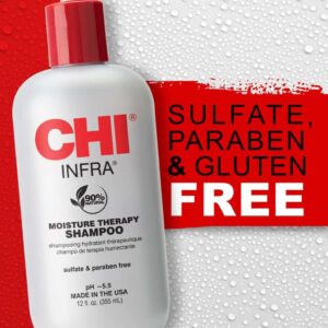 CHI Infra Shampoo, Gently Cleanses Scalp & Hair, Hydrating & Nourishing For All Hair Types, Designed for Heat Damaged Hair, Sulfate, Paraben, & Cruelt - Image 3