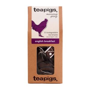 teapigs English Breakfast Black Tea Bags, 15 Count, Biodegradable Whole Leaf Tea Bags, Assam, Ceylon & Rwandan Tea Blend - Image 1