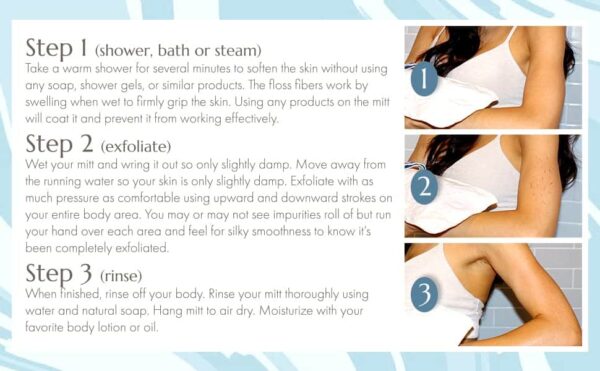 MicrodermaMitt Deep Exfoliating Mitt for Shower ? Dead Skin Remover & Exfoliator Body Scrubber - Keratosis Pilaris ? Premium Quality for Smooth & Clea - Image 7