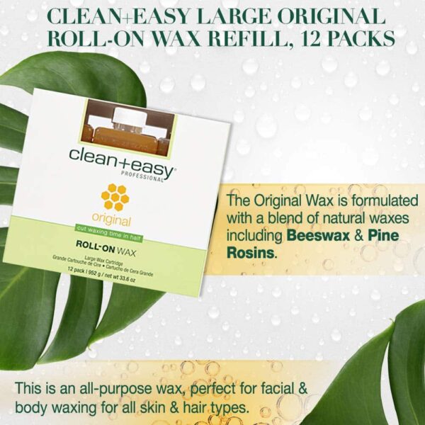 C+E Original Wax Refills, Large (leg) Original Wax, 2.8 oz - Pack of 12 - Image 3