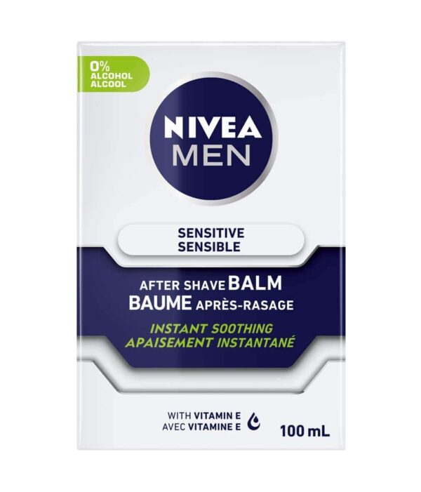 NIVEA FOR MEN Sensitive Post Shave Balm 3.30 oz (Pack of 2)