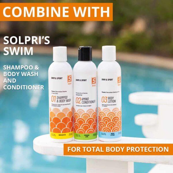 Solpri Pre and After Swim Lotion with Vitamin C 8 Fl Oz - Pre Swim Chlorine Skin Protection, Pre Swim Lotion for Chlorine (8 Fluid Ounce, Warm Citrus) - Image 5