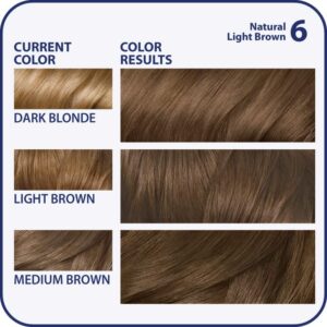 Clairol Nice'n Easy Liquid Permanent Hair Dye, 6 Light Brown Hair Color, Pack of 3 - Image 4