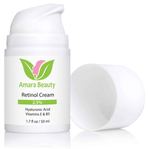 Retinol Cream for Face 2.5% with Hyaluronic Acid & Vitamins E & B5, 1.7 fl. oz. - Image 2
