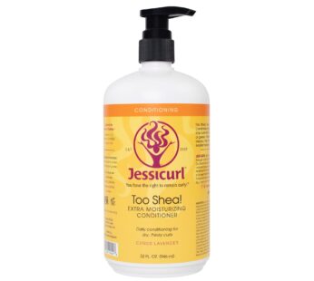 Jessicurl, Too Shea! Extra Moisturizing Conditioner for Curly Hair, Citrus Lavender, 32 Fl oz. Leave in Conditioner for Dry Hair, Anti Frizz Hair Prod