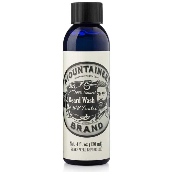 Mountaineer Brand Beard Wash For Men | 100% Natural Beard Shampoo | Thick Cleaning Softening Lather for Hair and Skin | Hydrate and Detangle | Groomin
