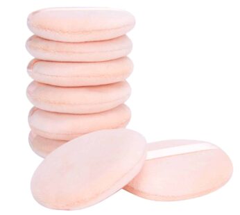 Senkary 8 Pack Face Powder Puffs Soft Cotton Makeup Powder Pads for Loose Powder, Setting Powder, Body Powder (2.75 Inch)