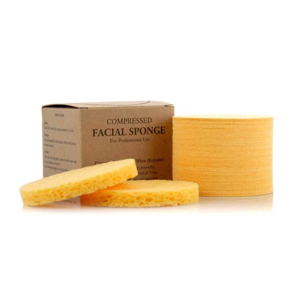 Facial Sponges - APPEARUS Compressed Natural Cellulose Face Sponge - Made in USA - Spa Sponges for Face Cleansing, Massage, Pore Exfoliating, Mask, Ma