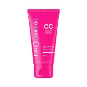 Tanceuticals Facial Self Tanner - CC Self Tanning Lotion for Face Gives Natural, Long Lasting Sunless Tan - Fresh Coconut Scent - Won?t Clog Pores or - Image 1