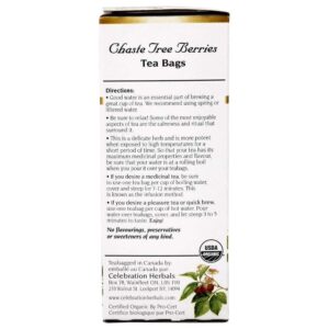 Celebration Herbals Organic Chaste Tree Berries Tea, 24 Bags - Image 3