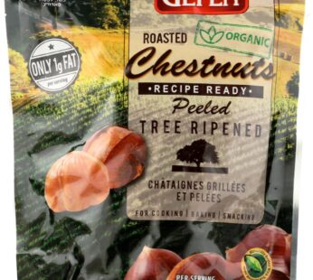 Gefen Organic Whole Peeled and Roasted Chestnuts, 5.2oz (10 Pack) | Chestnuts Peeled and Ready to Eat | Great for Cooking & Baking | Gluten Free | Kos
