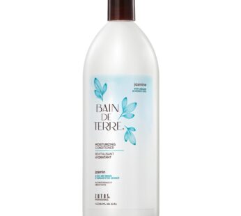 Bain de Terre Jasmine Moisturizing Conditioner, Rich Hydration for Dry Hair, with Argan & Monoi Oils, Paraben-Free, Color-Safe, Vegan, 33.8 Fl Oz