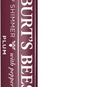 Burt's Bees? 100% Natural Origin Moisturizing Lip Shimmer, Plum, 1 Tube (Package May Very) - Image 1