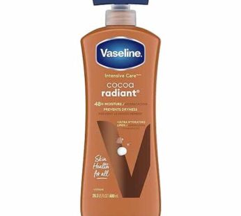 Vaseline Intensive Care Body Lotion for Dry Skin Cocoa Radiant Lotion Made with Ultra-Hydrating Lipids and Pure Cocoa Butter for a Long-Lasting, Radia