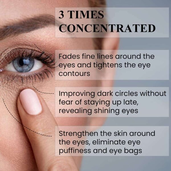 Kleem Organics Anti Aging Eye Cream - Reduces Dark Circles, Puffiness, Bags, Crow's Feet, Fine Lines & Sagginess - Image 4