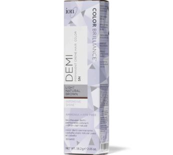 Ion Intensive Shine 5N Light Natural Brown Demi Permanent Creme Hair Color 5N Light Natural Brown