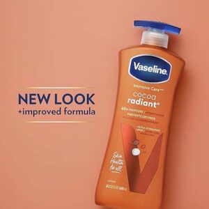 Vaseline Intensive Care Body Lotion for Dry Skin Cocoa Radiant Lotion Made with Ultra-Hydrating Lipids and Pure Cocoa Butter for a Long-Lasting, Radia - Image 3