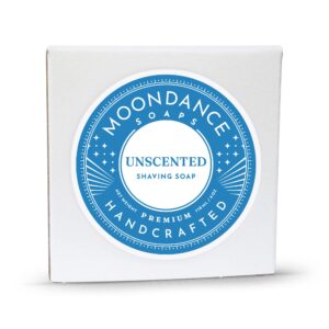 MOONDANCE SOAPS Shaving Soap - Unscented Shave Bar Soap - 4 oz bar More - Image 2