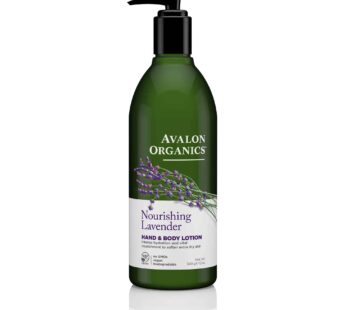 Avalon Organic Botanicals Hand and Body Lotion, Therapeutic, Lavender , 12 oz
