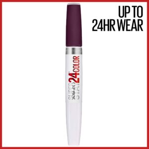 Maybelline SuperStay 24, 2-Step Liquid Lipstick, Extreme Aubergine - Image 2